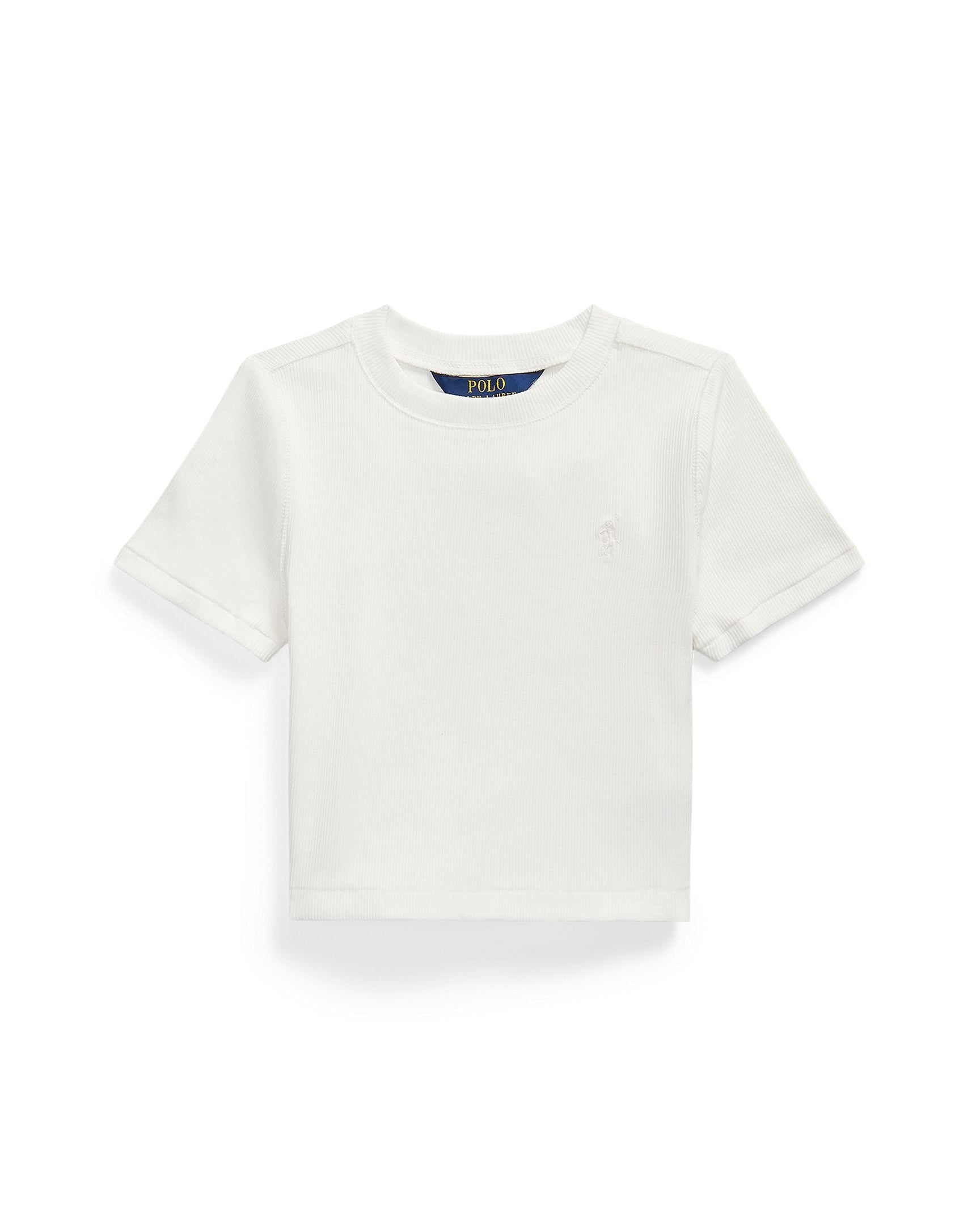 Ralph Lauren Girls Ribbed Boxy Tee