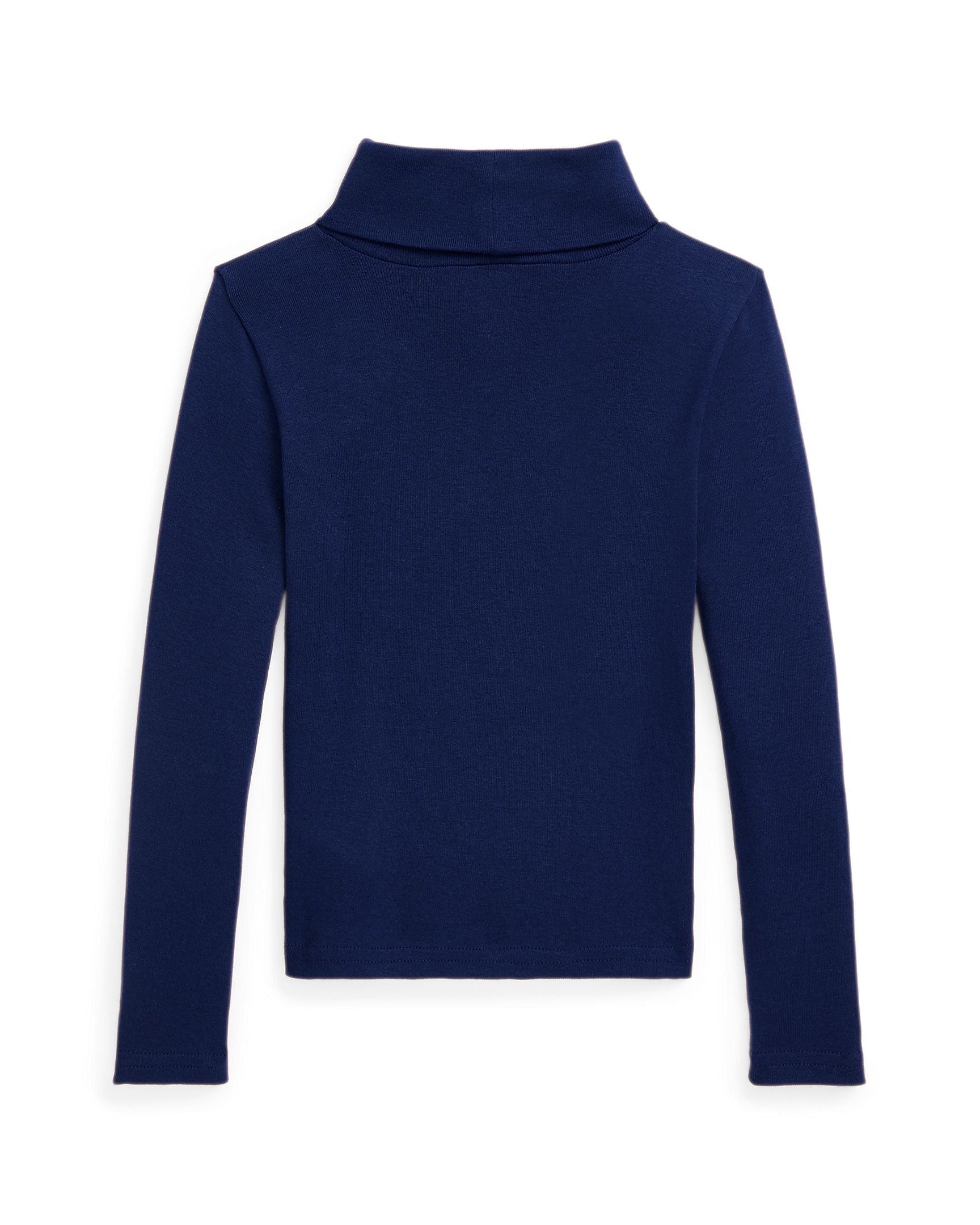 Ralph Lauren Girls Ribbed Cotton-Blend Turtleneck