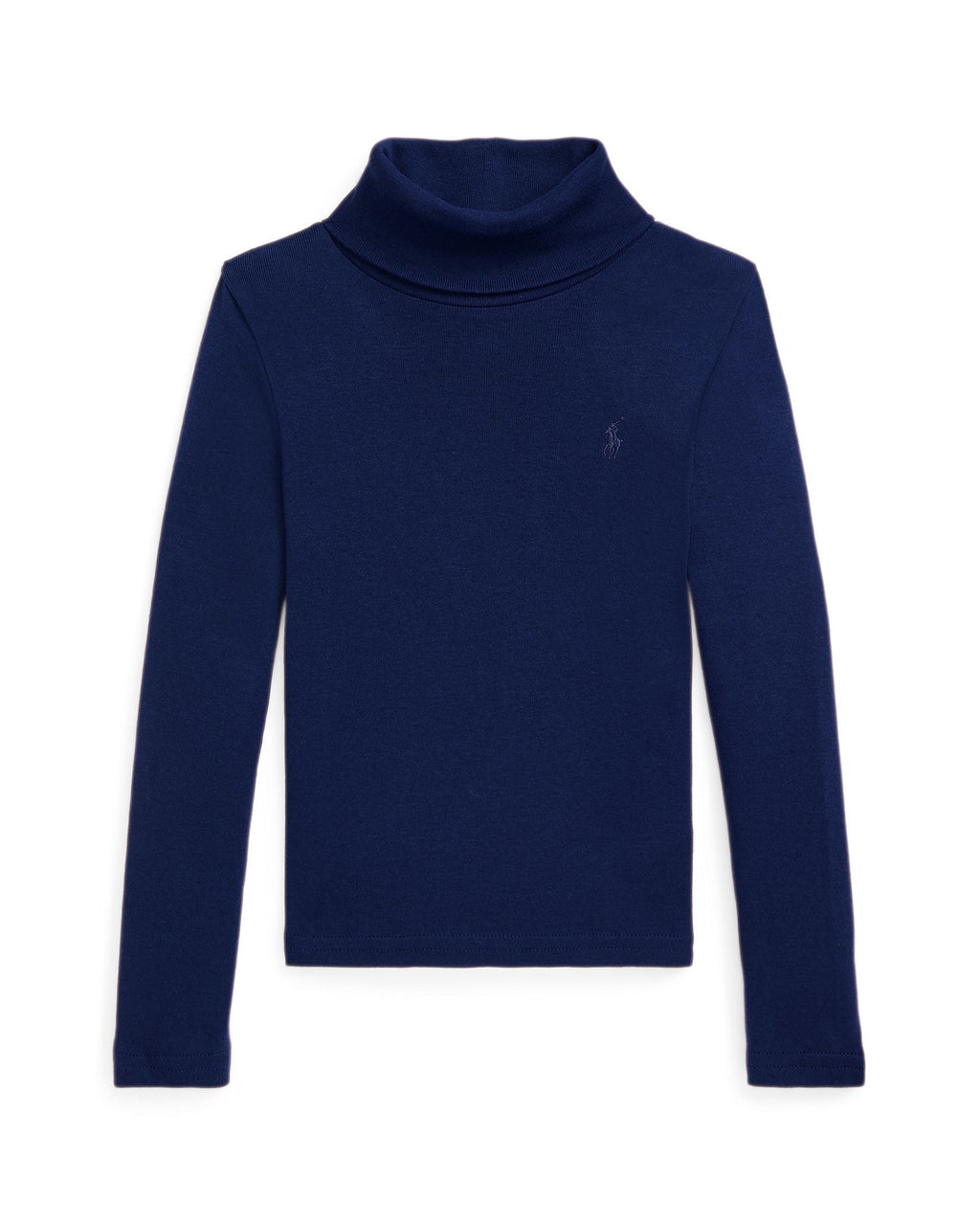 Ralph Lauren Girls Ribbed Cotton-Blend Turtleneck