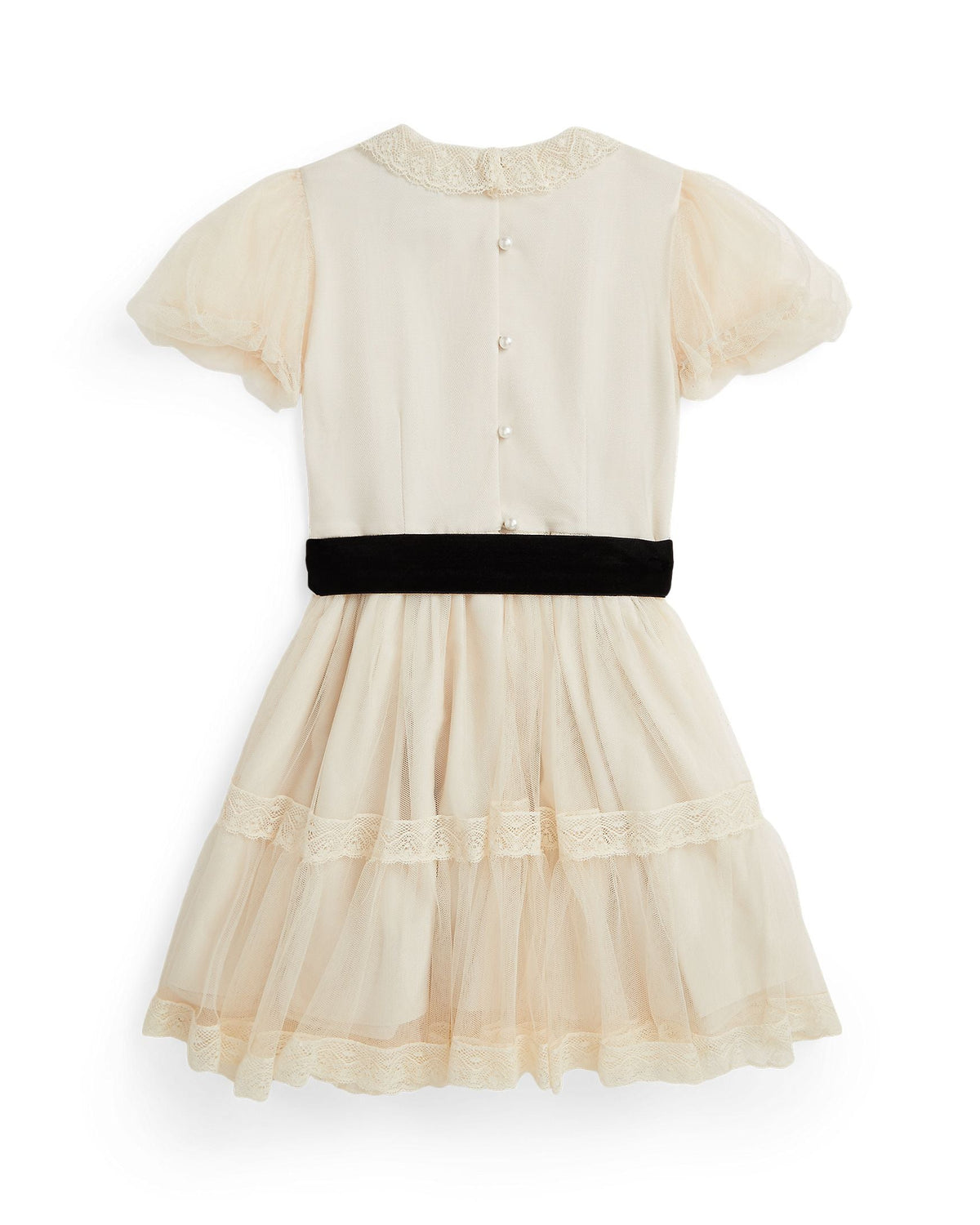 Ralph Lauren Mini Girls Lace Trim Tulle Dress
