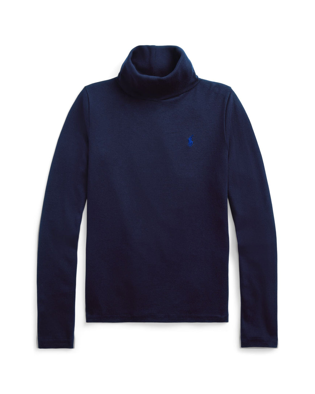 Ralph Lauren Mini Girls Ribbed Cotton-Blend Turtleneck
