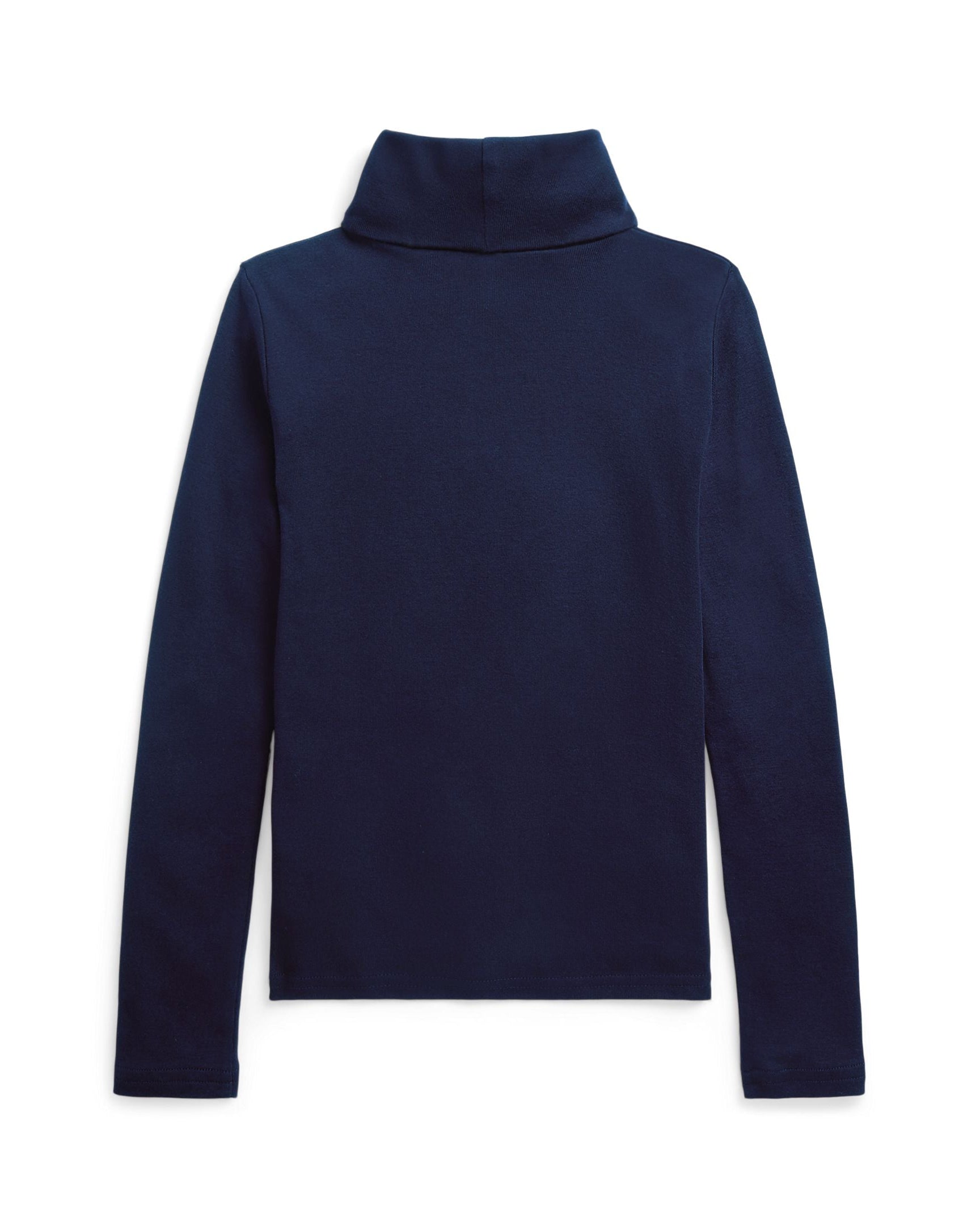 Ralph Lauren Mini Girls Ribbed Cotton-Blend Turtleneck