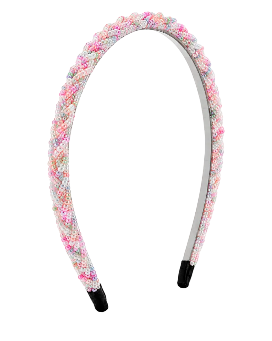 Rosie Braided Multicolour Beaded Headband