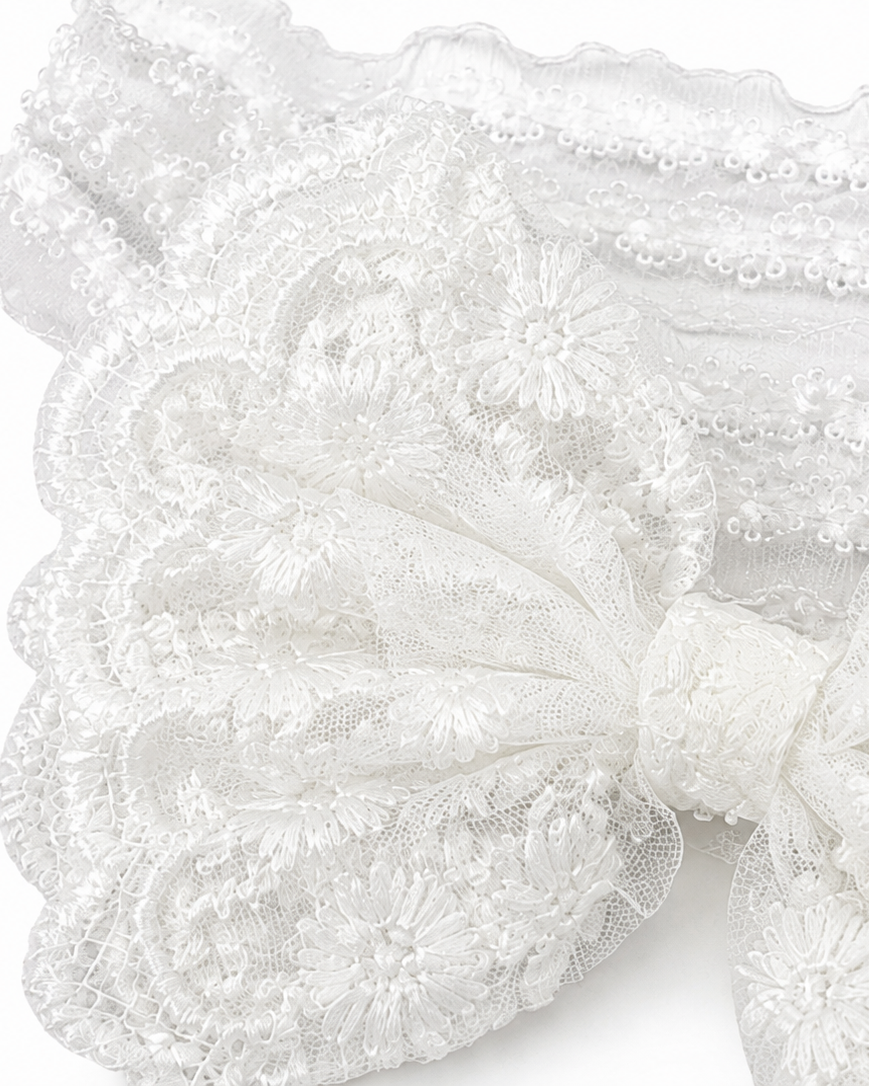 Rosie Lace Bow Headband