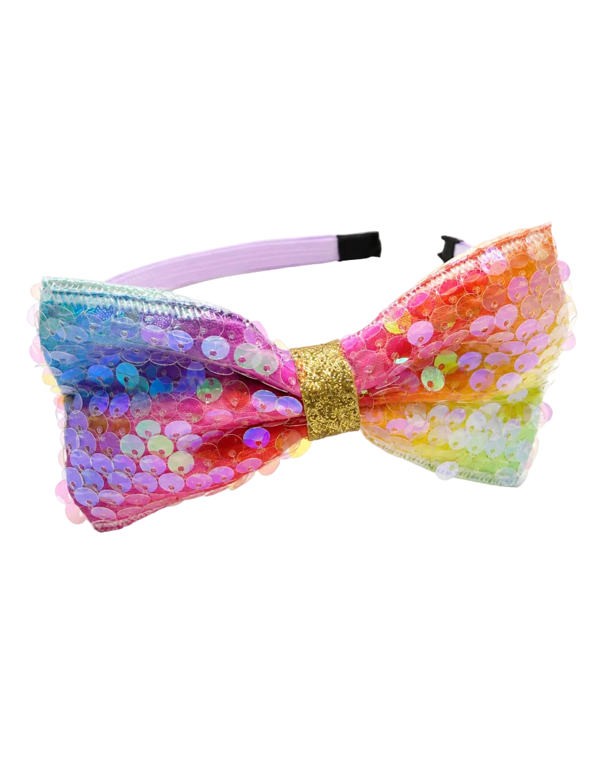 Rosie Sequin Bow Headband