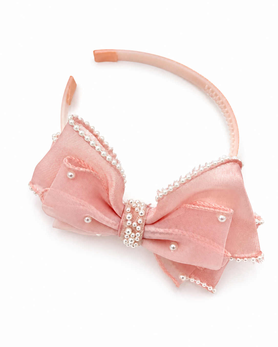 Rosie Tulle Bow Faux Pearl Headband