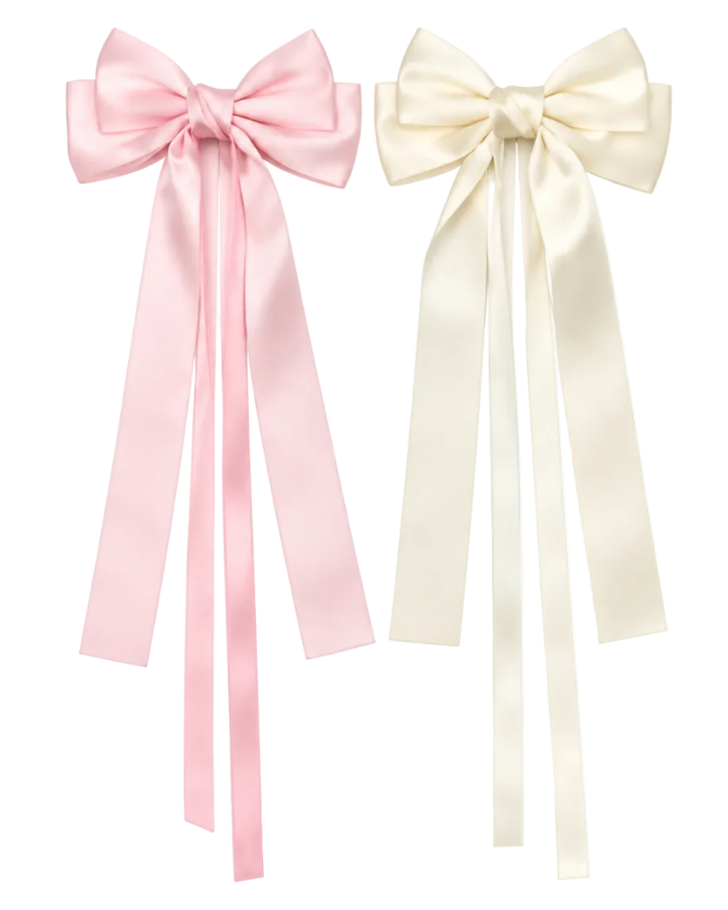 Rosie Vintage Ribbon Bow Hair Clip Set