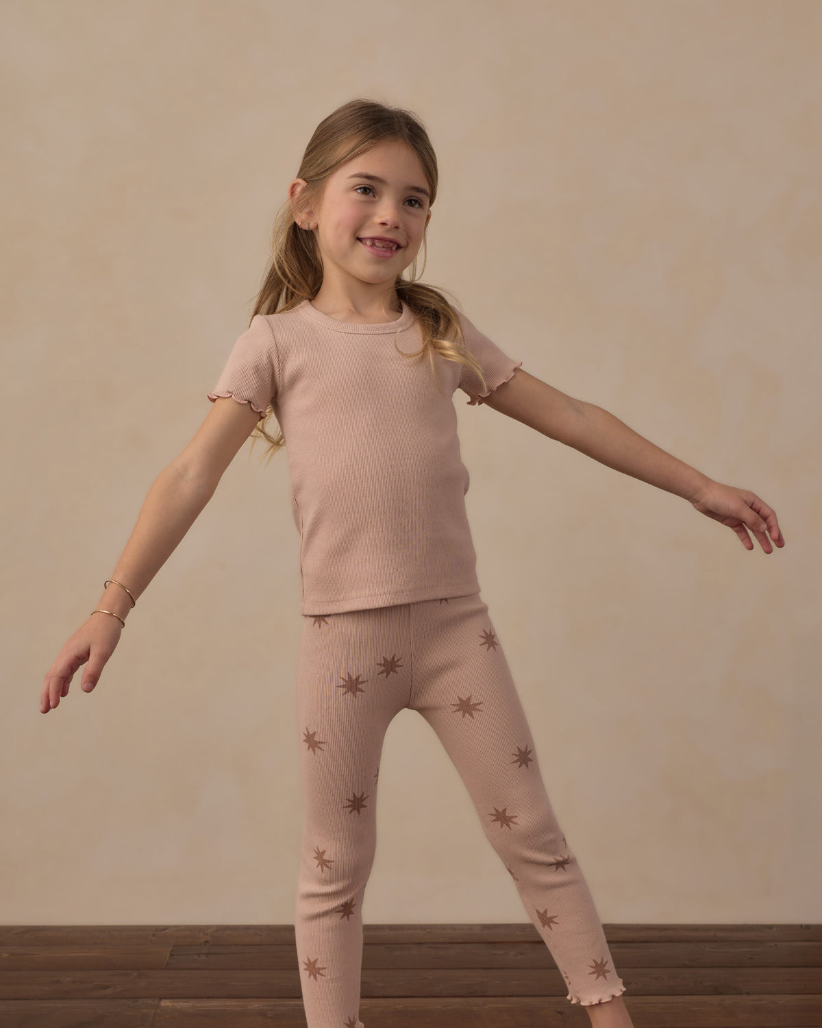 Rylee + Cru Girls Ribbed Basic Tee