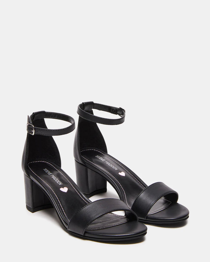 Steve Madden Kids Carrson Black Smooth Shoes