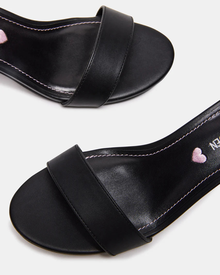 Steve Madden Kids Carrson Black Smooth Shoes