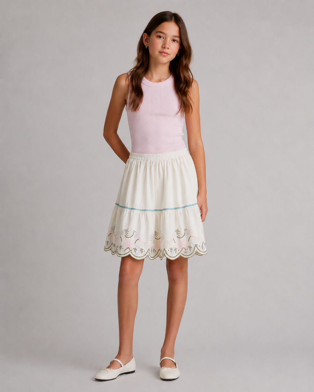 Scotch And Soda Girls Ribbed Slim fit Tank Top