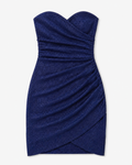 Symphony Junior Girls Mesh Shiny Knit Pleated Mini Dress_ SD1269APS