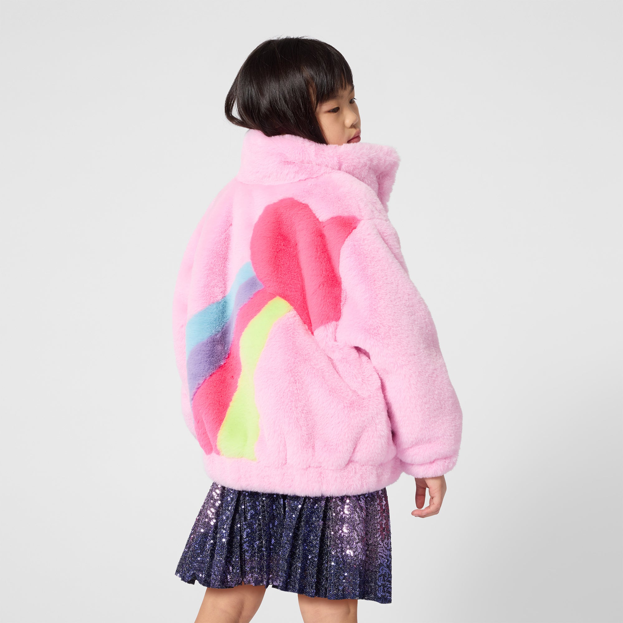 Billieblush Girls Faux Fur Coat