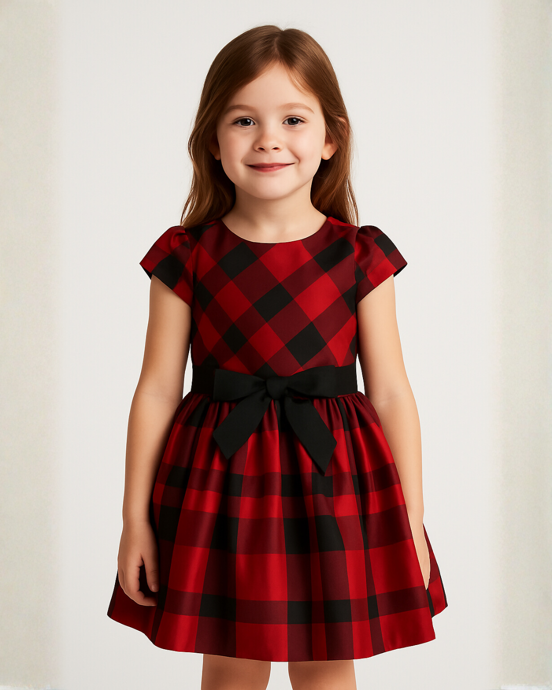 Ralph Lauren Mini Girls Plaid Taffeta Dress
