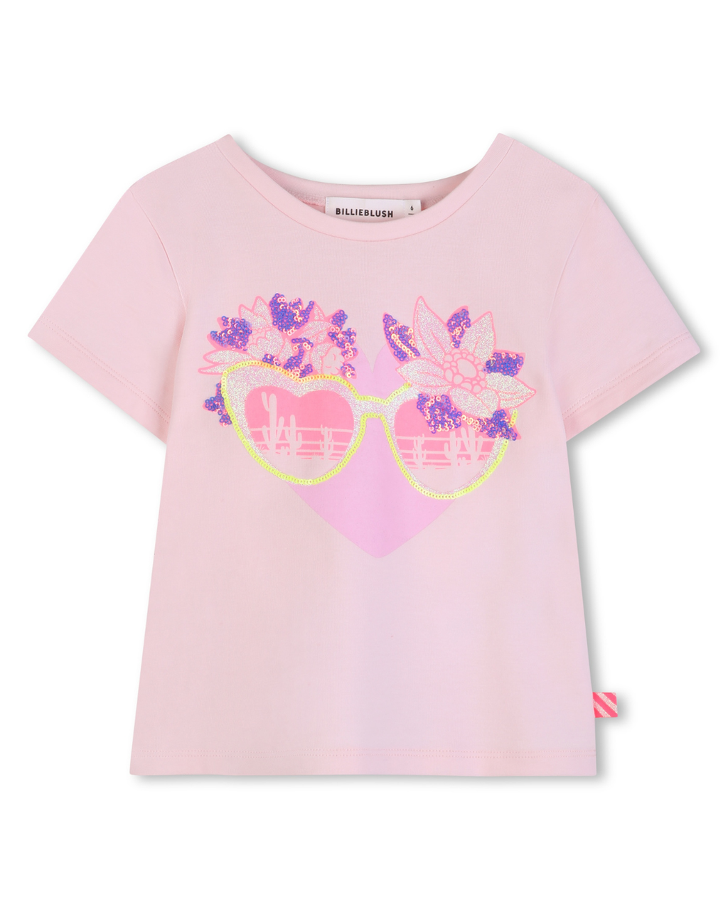 Billie Blush Girls Sunglasses Graphic T-Shirt_ U21956