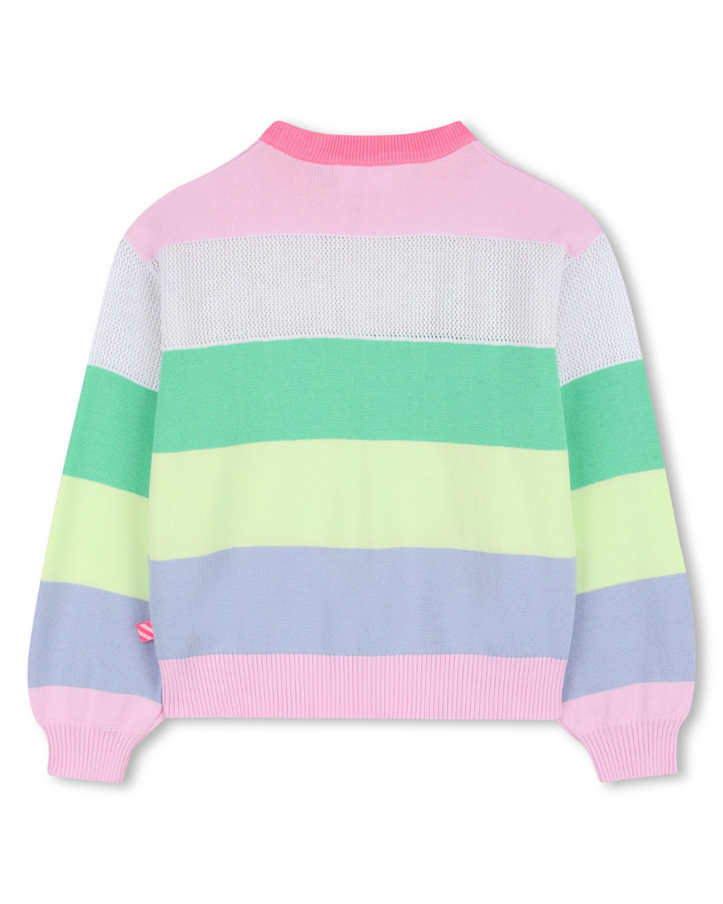 Billie Blush Girls Multicolour Striped Sweater_ U21971