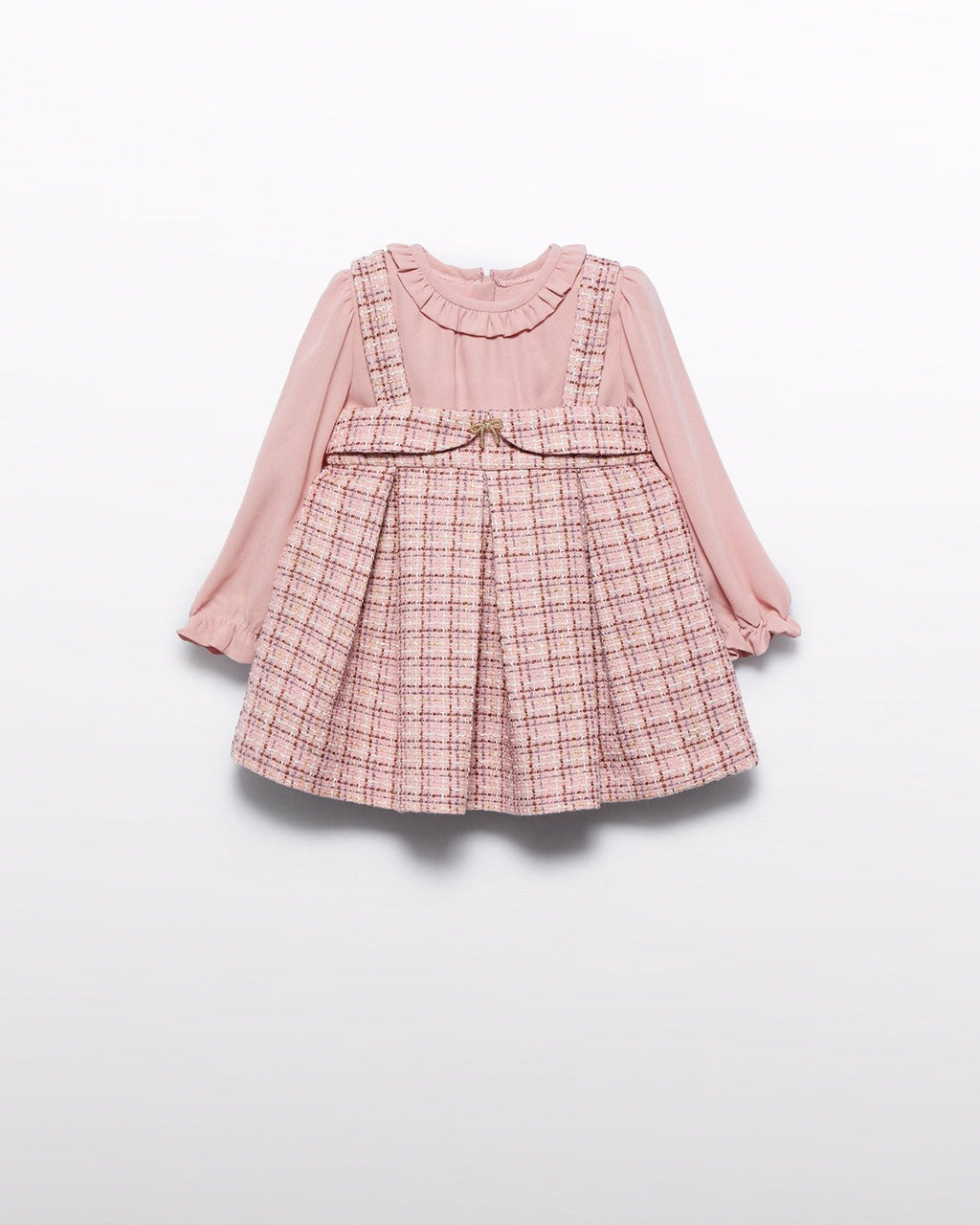 Abel & Lula Baby Girls Tweed Pinafore Dress_ 5504 - NorthGirls