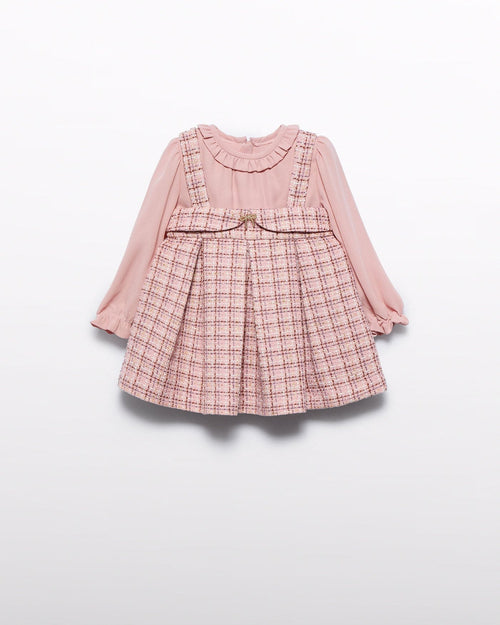 Abel & Lula Baby Girls Tweed Pinafore Dress_ 5504 - NorthGirls