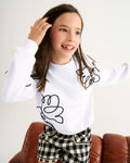 Abel & Lula Girls Embroidered Sweatshirt_ 5822 - NorthGirls