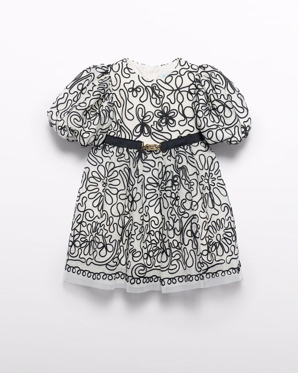 Abel & Lula Girls Embroidered Tulle Dress_ 5524 - NorthGirls