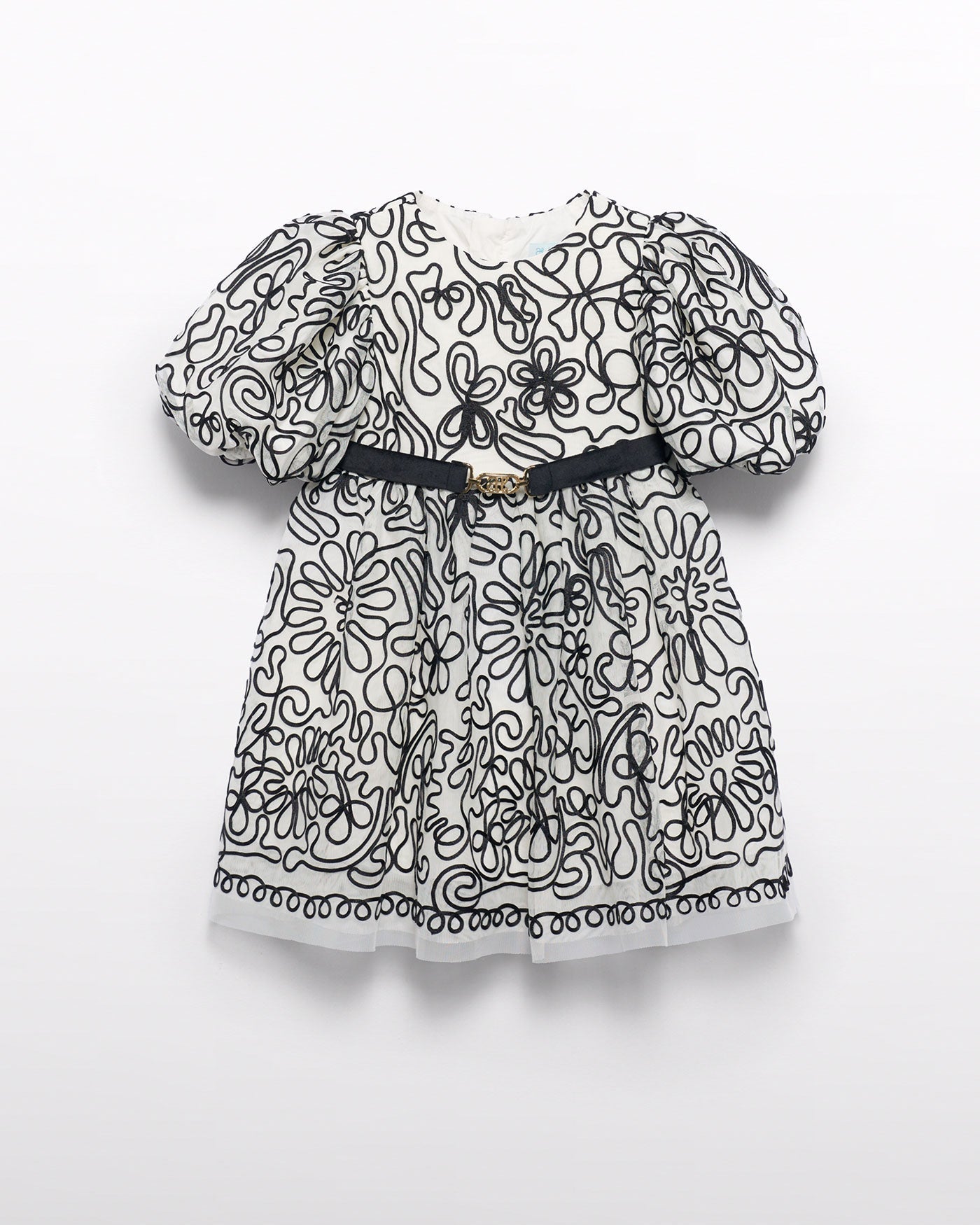 Abel & Lula Girls Embroidered Tulle Dress_ 5524 - NorthGirls