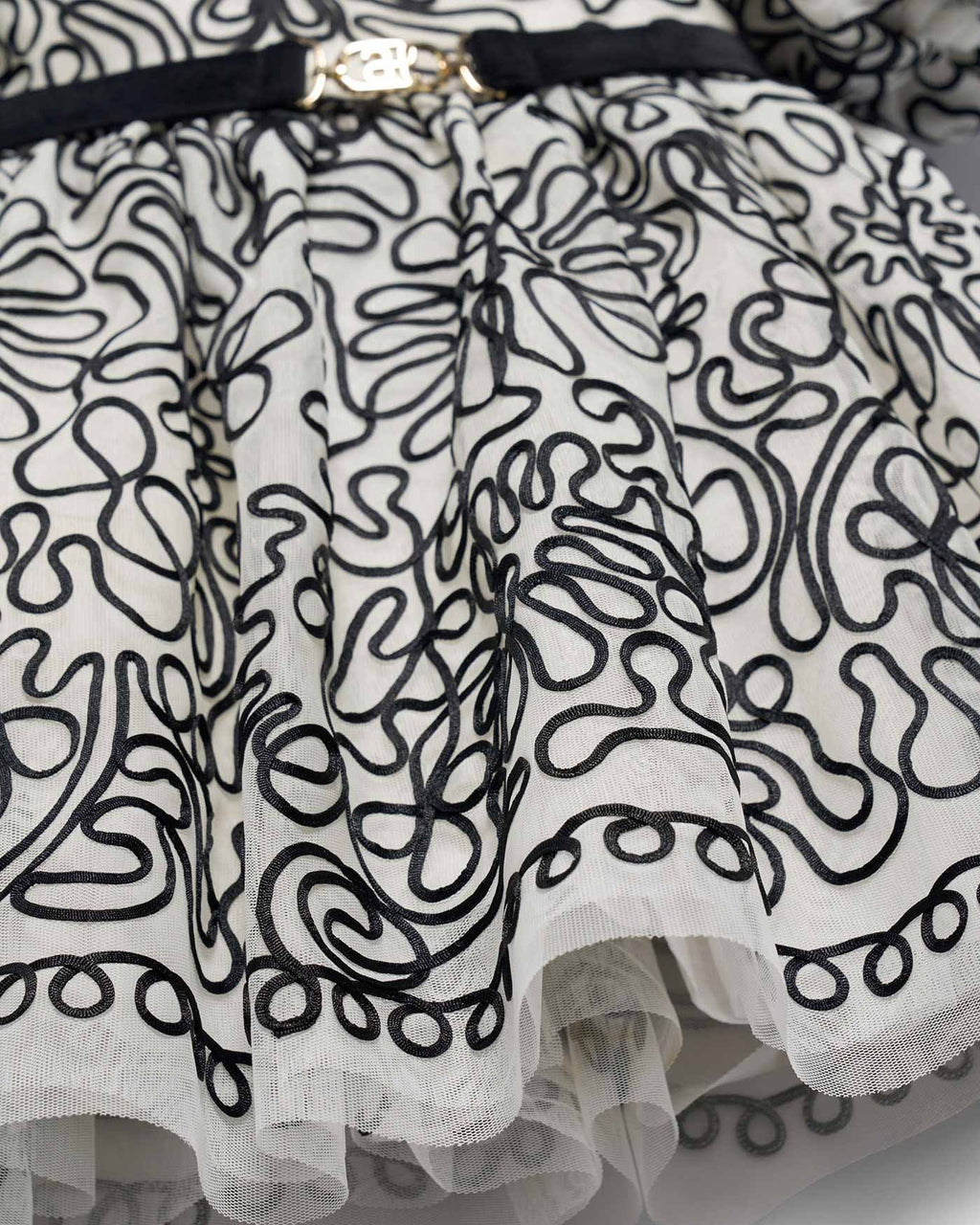 Abel & Lula Girls Embroidered Tulle Dress_ 5524 - NorthGirls