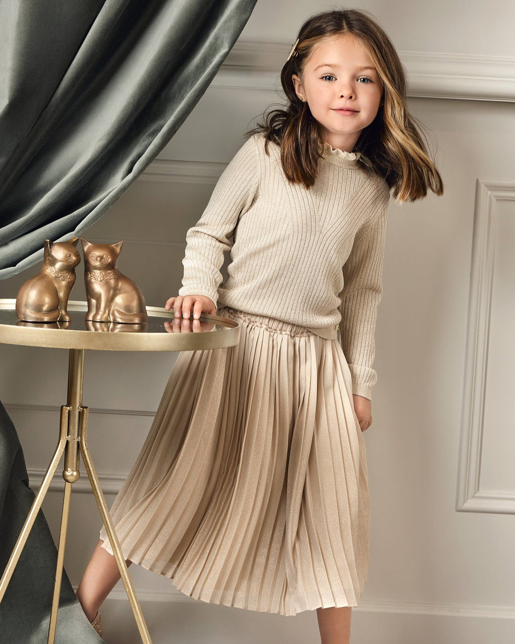 Abel & Lula Girls Midi Skirt_ 5519 - NorthGirls