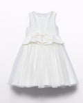 Abel & Lula Girls Peplum & Tulle Bow Dress_ 5034 - NorthGirls