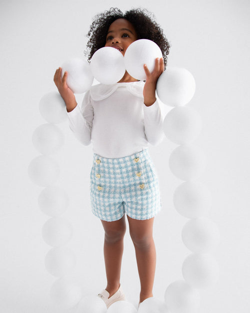 Abel & Lula Girls Plaid Shorts_ 5719 - NorthGirls