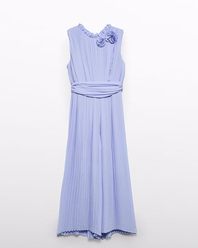 Abel & Lula Girls Pleated Crepe Jumpsuit_ 5223 - NorthGirls