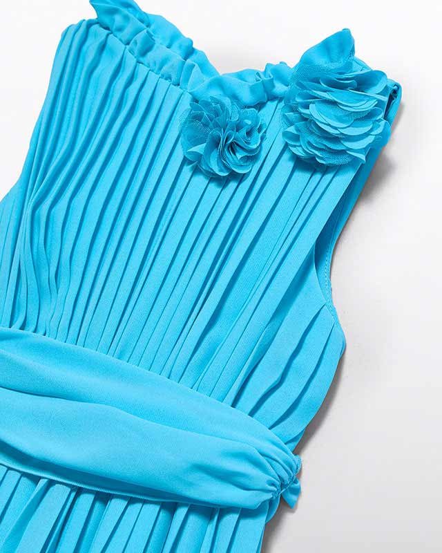 Abel & Lula Girls Pleated Crepe Jumpsuit_ 5223 - NorthGirls