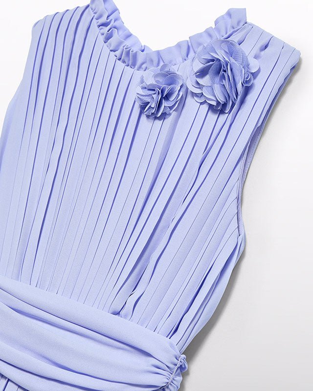 Abel & Lula Girls Pleated Crepe Jumpsuit_ 5223 - NorthGirls