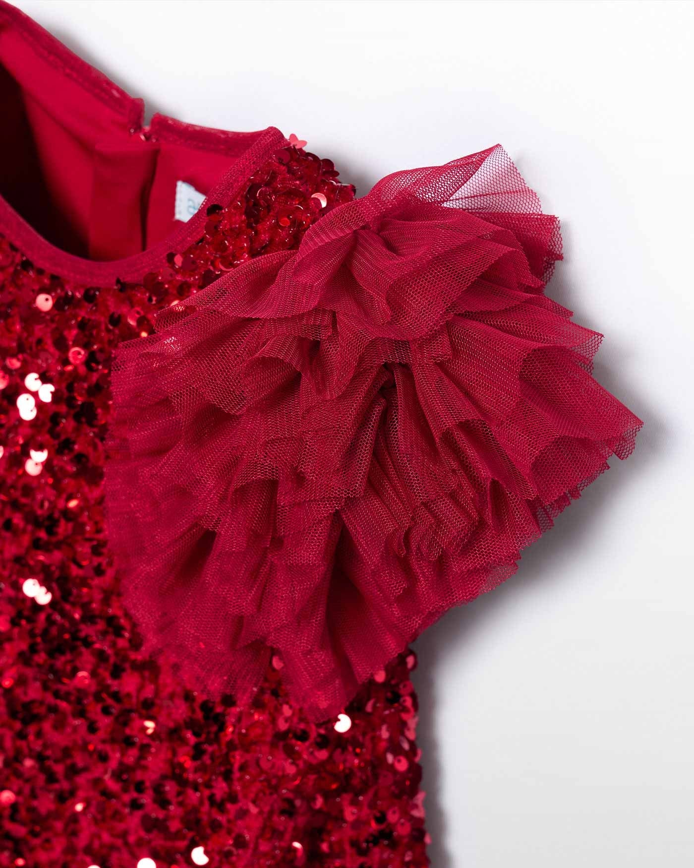 Abel & Lula Girls Sequin Velvet Dress_ 5529 - NorthGirls