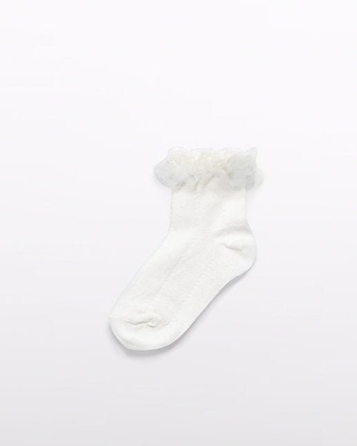 Abel & Lula Girls Tulle Ruffle Socks_ 5432 - NorthGirls