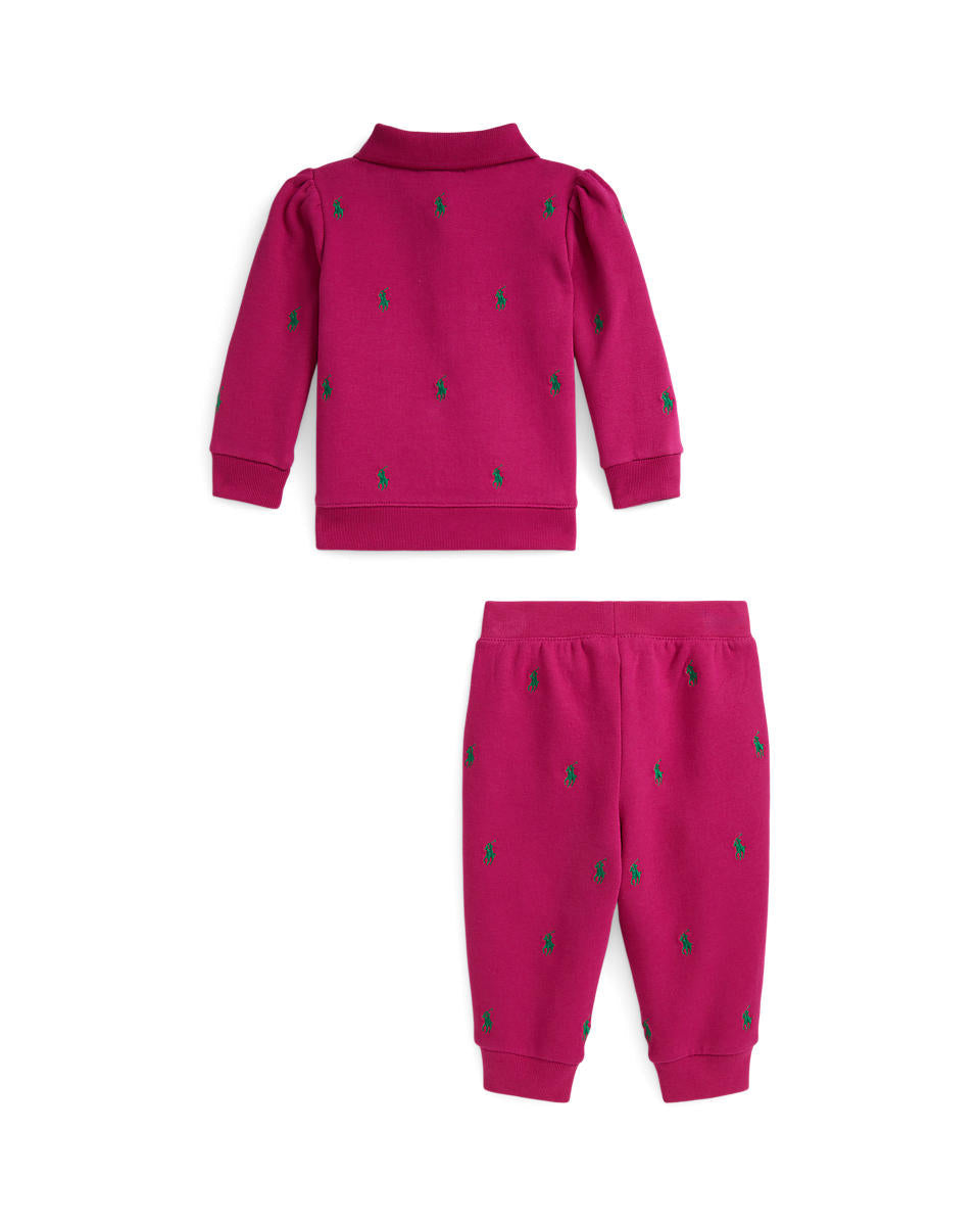 Ralph Lauren Baby Girls Polo Pony Fleece Sweatshirt & Pant Set