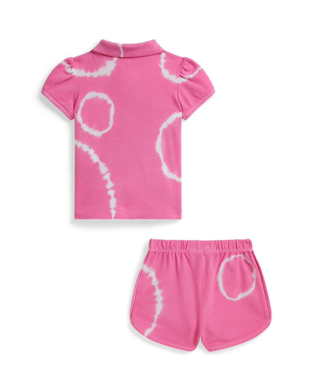 Ralph Lauren Baby Girls Stretch Mesh Polo & Shorts Set
