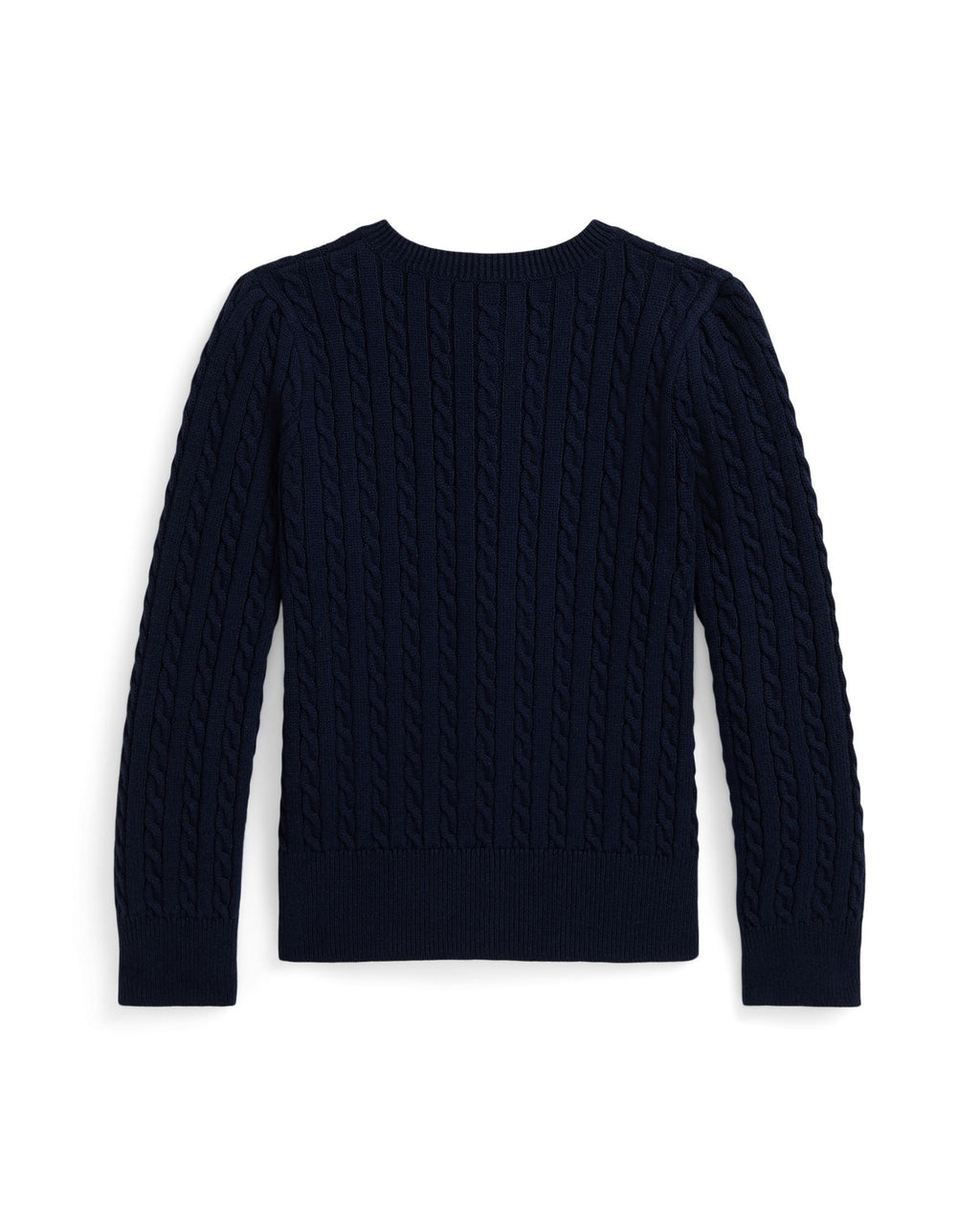 Ralph Lauren Girls Polo Bear Mini-Cable Cotton Cardigan