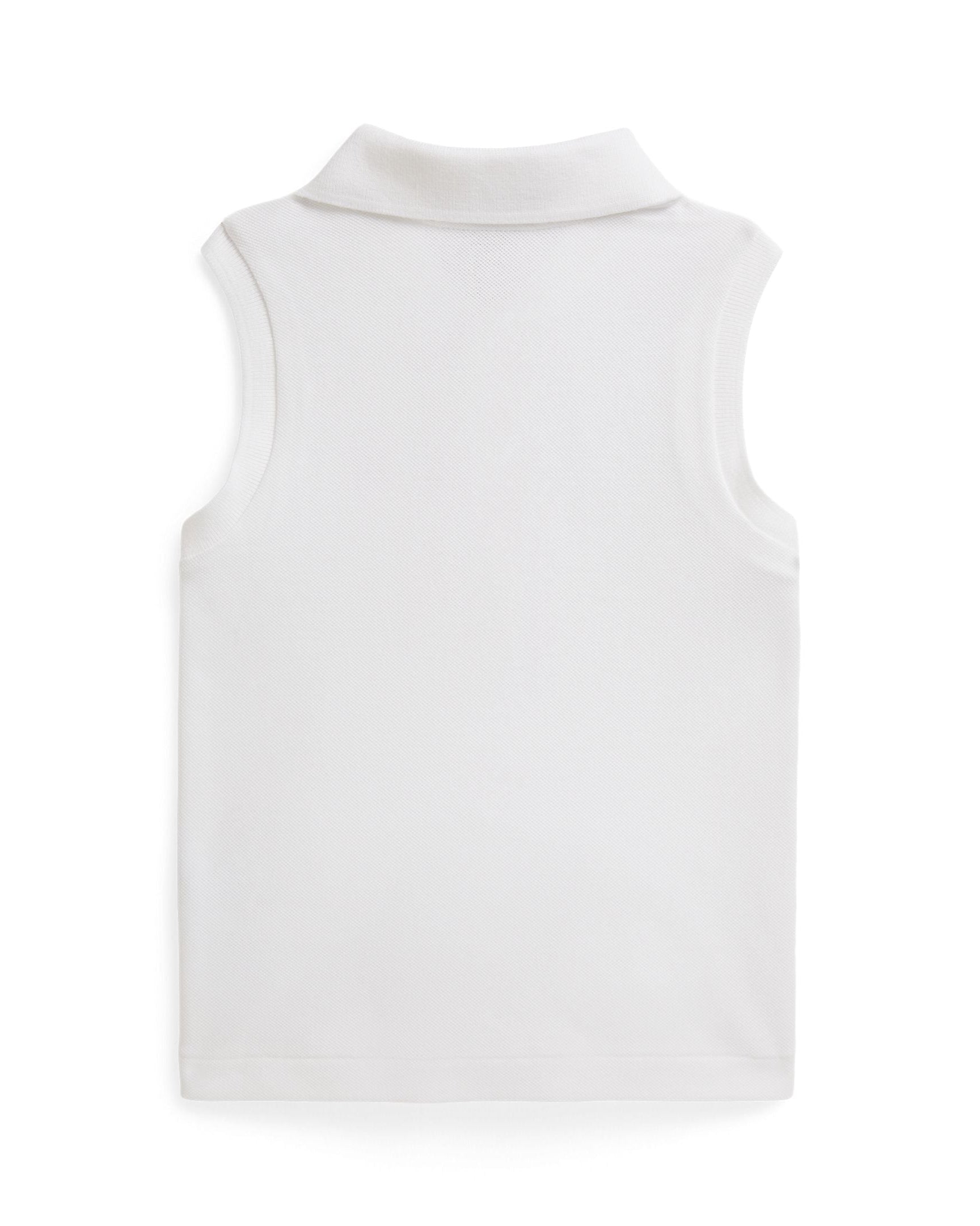 Ralph Lauren Mini Girls Stretch Mesh Sleeveless Polo Shirt