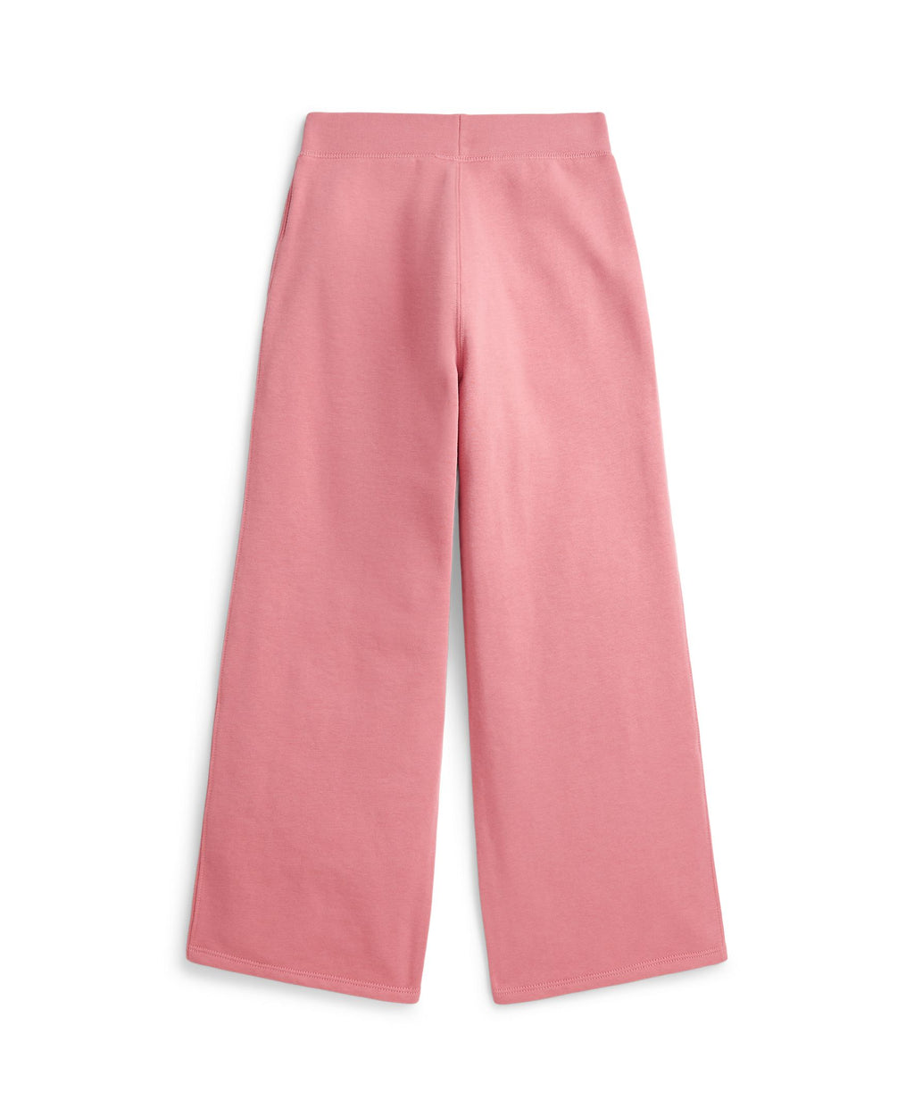 Ralph Lauren Girls Easy French Terry Pink Wide Leg Pants_ 313957843501