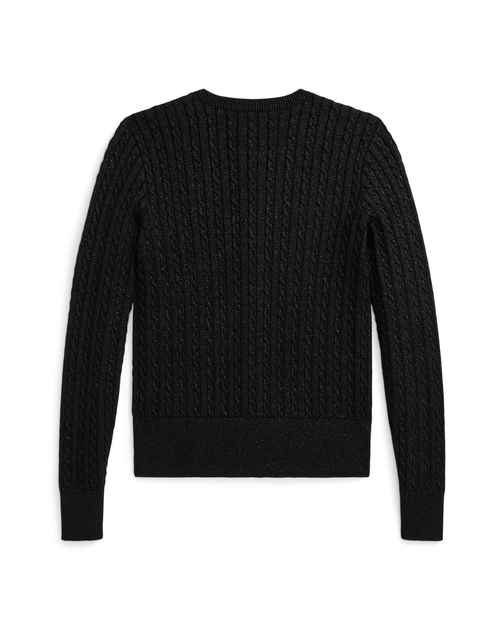 Ralph Lauren Girls Metallic Mini-Cable Cardigan