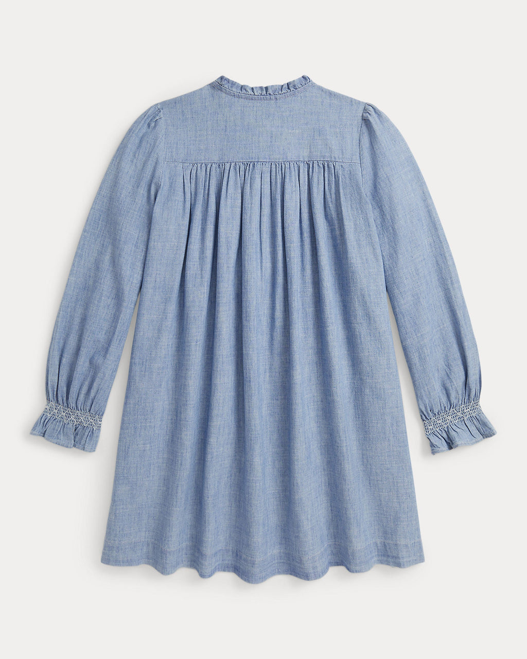 Ralph Lauren Girls Smocked Indigo Chambray Dress