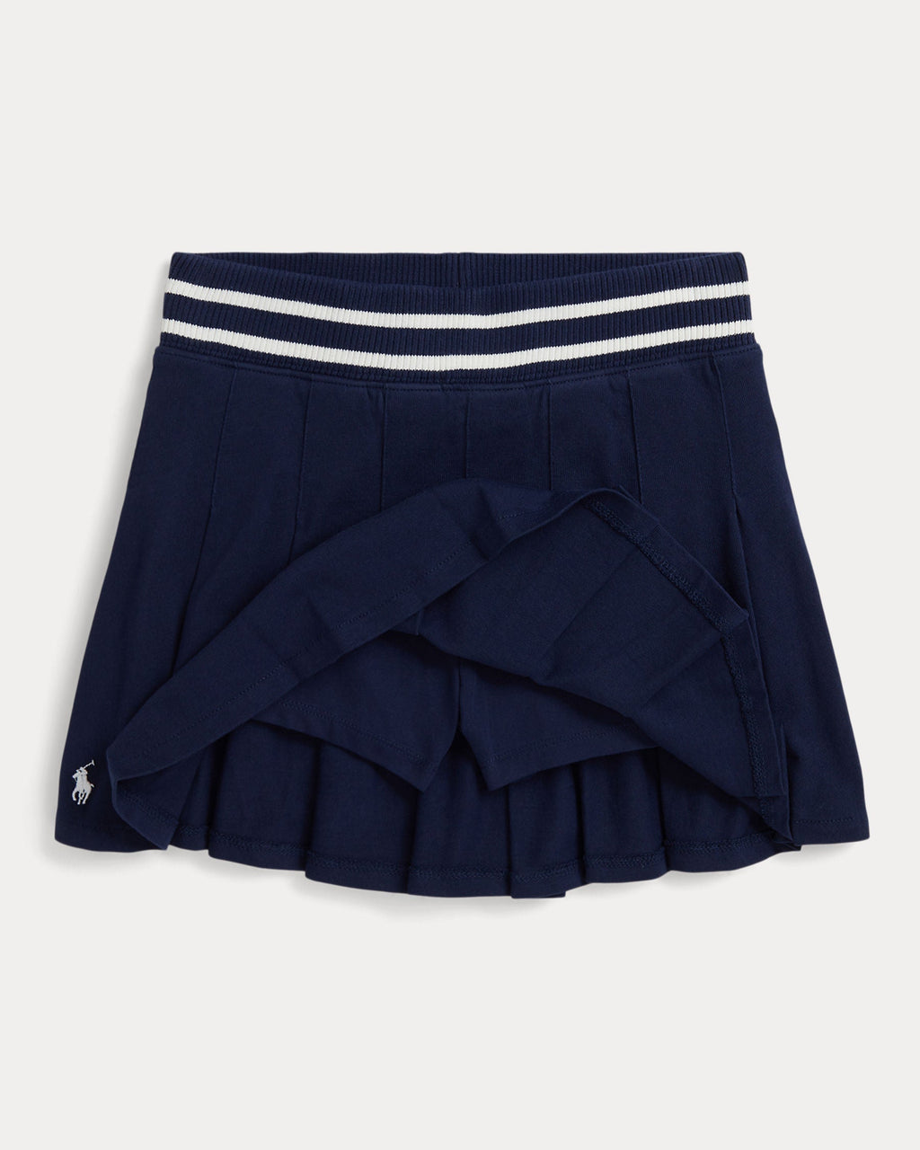 Ralph Lauren Girls Pleated Cotton Jersey Skort