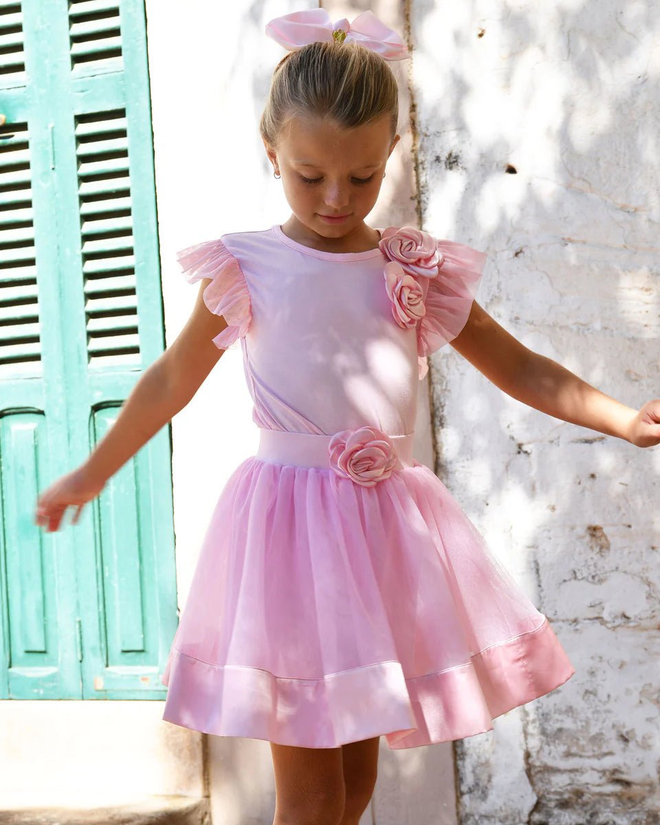 Angel Face Girls Priscilla Satin Trim Top & Skirt_ SS25PRISCILLA - NorthGirls