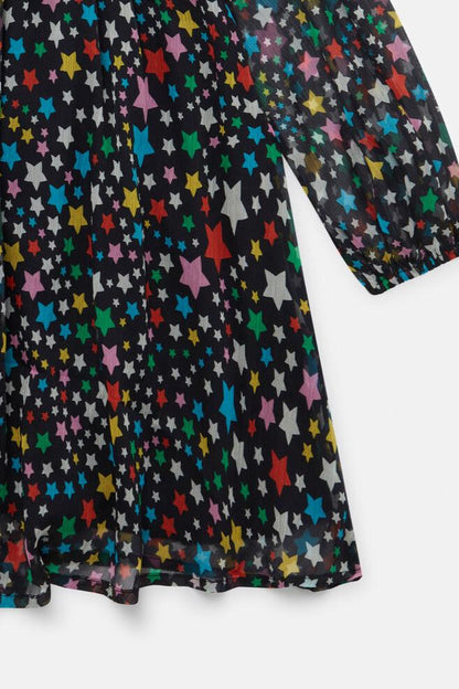 Swirling Multicolor Stars Dress