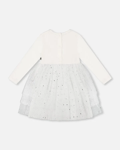 Baby Girls Tulle Dress With Glittering Skirt - NorthGirls