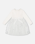 Baby Girls Tulle Dress With Glittering Skirt - NorthGirls