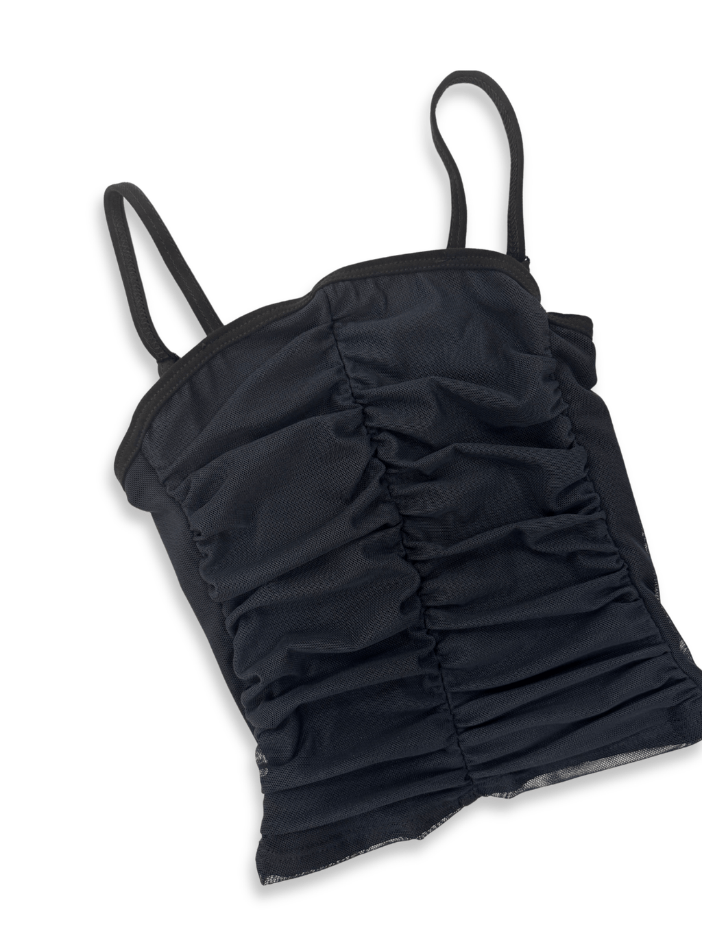 Cheryl Kids Black Rouched Tank - NorthGirls