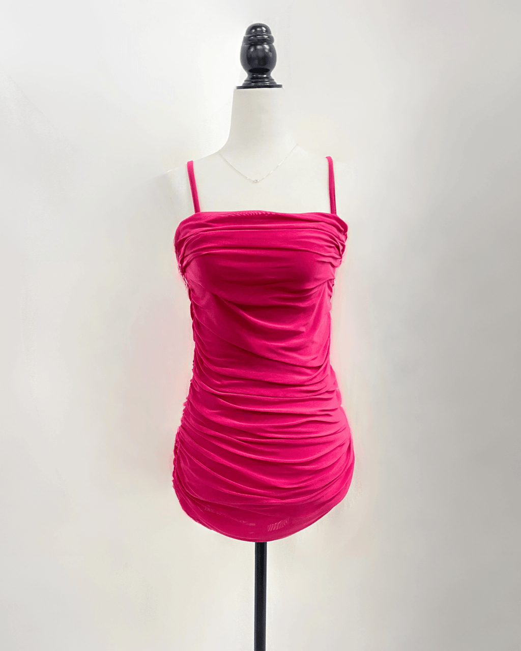 Cheryl Kids NAOMI Ruched Spaghetti Strap Fitted Dresses _6146 - NorthGirls