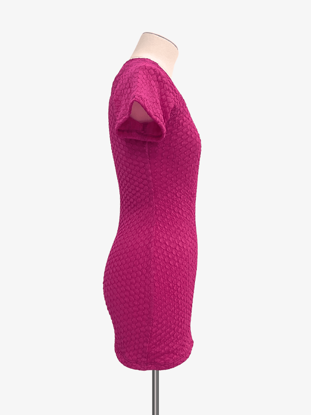 Cheryl Kids Pink Textured Fitted Dress - NorthGirls