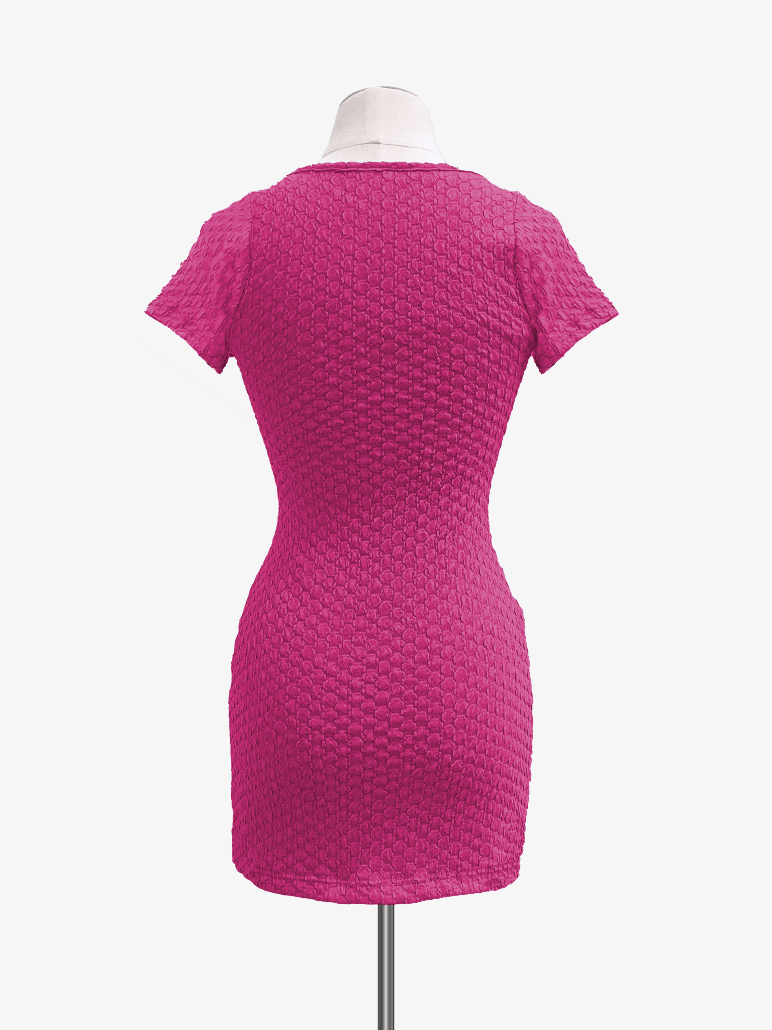 Cheryl Kids Pink Textured Fitted Dress - NorthGirls